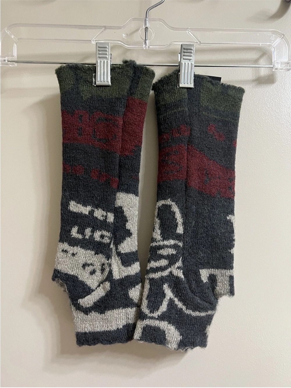 Cozy Long Knit Arm Warmers in Charcoal, Olive & Burgundy